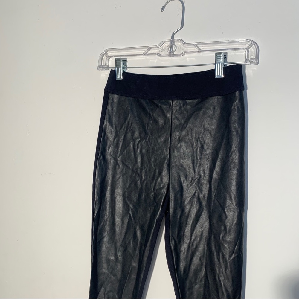 Faux Leather Black Leggings